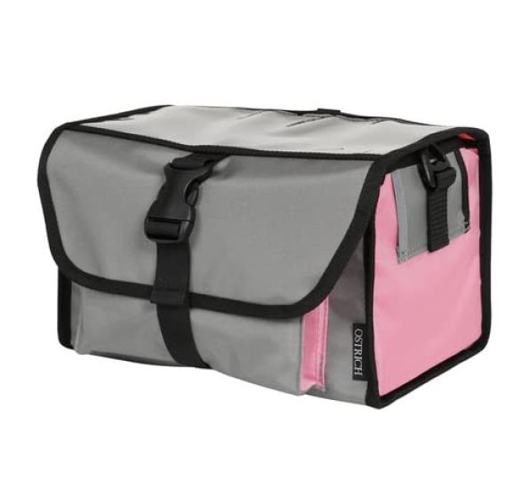 

Ostrich Front Gray Pink F-500 Bag, розовый