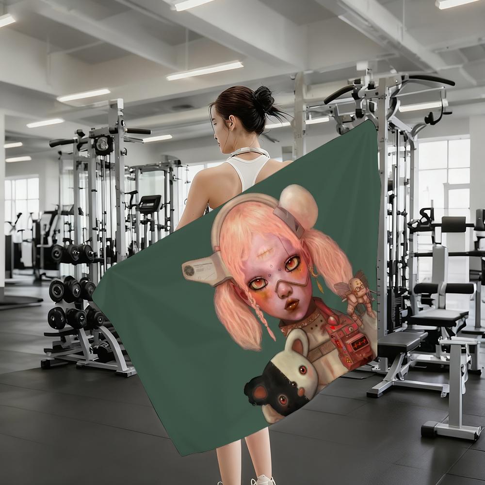 Rock B-Bring Me The H-Horizon Music Towel Shower Sauna Travel Spa Quick Dry Gym Accessories Soft Large Beach Towels