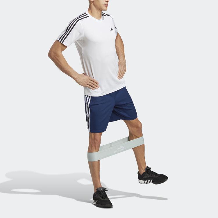 adidas Free Shipping With AdiClub Train Essentials Piqué 3 Stripes Training Shorts IB8246