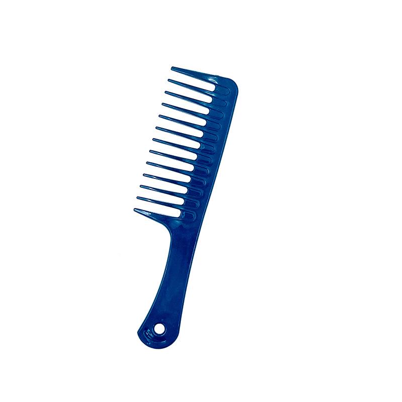Wide Tooth Comb for Long, Curly Hair - Smoothing Plastic Hairdressing Comb чёрный