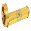 Handmade Polished Brass Double Rotating Wheel Stained Glass Kaleidoscope Nautical Kids Gift