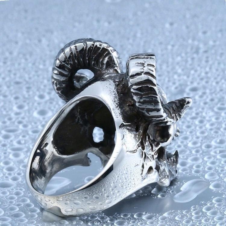Ring Signet Skull Aries Biker 248