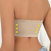 Women's Strapless Seamless Bandeau Bra Elastic Ruffle Edged Wireless Unpadded Bra Smooth Backless Invisible Bra for Daily Wear Casual & Wedding