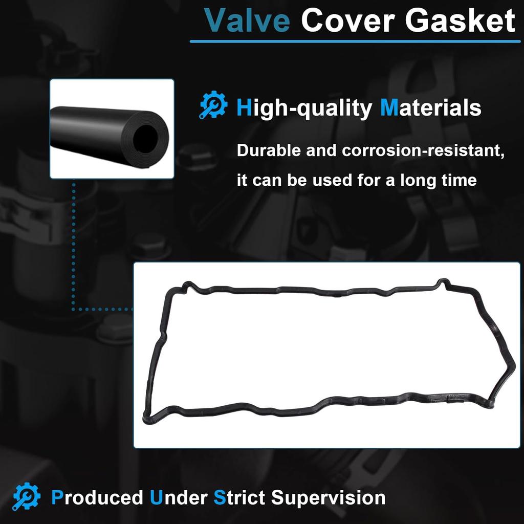 AUCERAMIC Cylinder Head Gasket Set Fit for 2007-2012 Nissan Sentra Altima 2014-2015 Nissan Rogue Select 2008-2013 Rogue MLS Valve Cover Gasket 2.5L