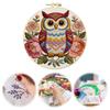 Animal DIY Stamped Embroidery Kit for Beginners Craft Lovers Gift Embroidery Starter Kit with Embroidery Hoop 29x29cm