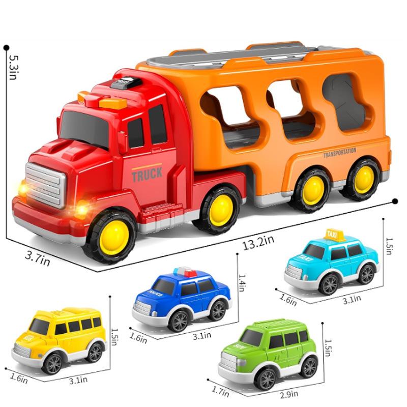 Cross-border Engineering Vehicle: Musical Inertial Fire Truck Toy for Kids