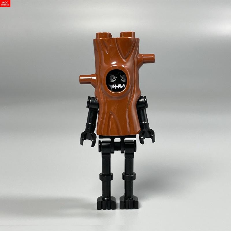 MOC Blokken Schedel Duivel Gezicht Hoofddeksel Hoofd Kostuum Boomstam 35827 DIY Speelgoed Actie Figuren Plant Bouwstenen Kinderen Cadeaus