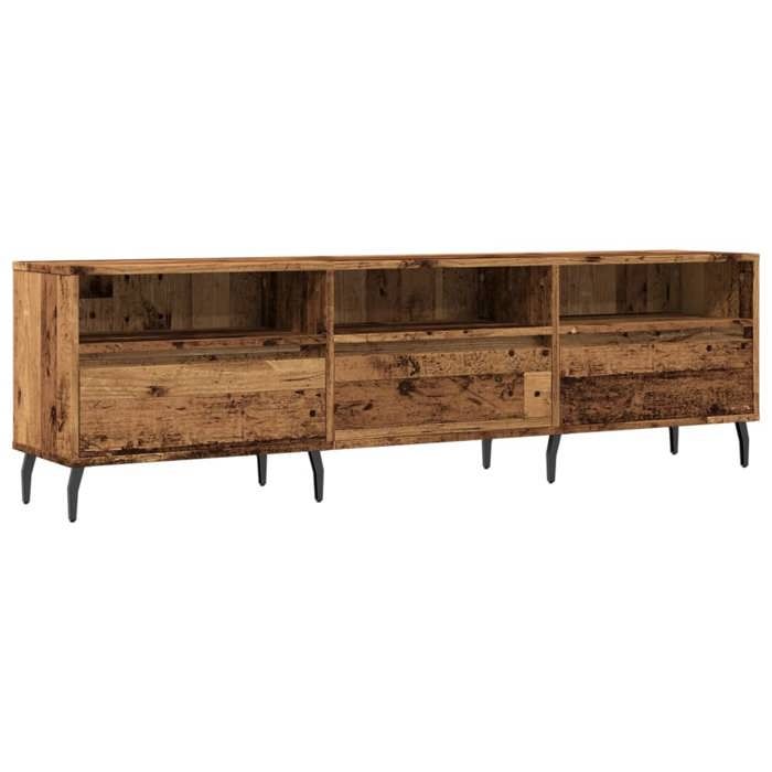 VidaXL Meuble TV vieux bois 150x30x44,5 cm bois d'ingénierie, banc TV, meuble télé, meuble multimédia, buffet TV, meuble 857191