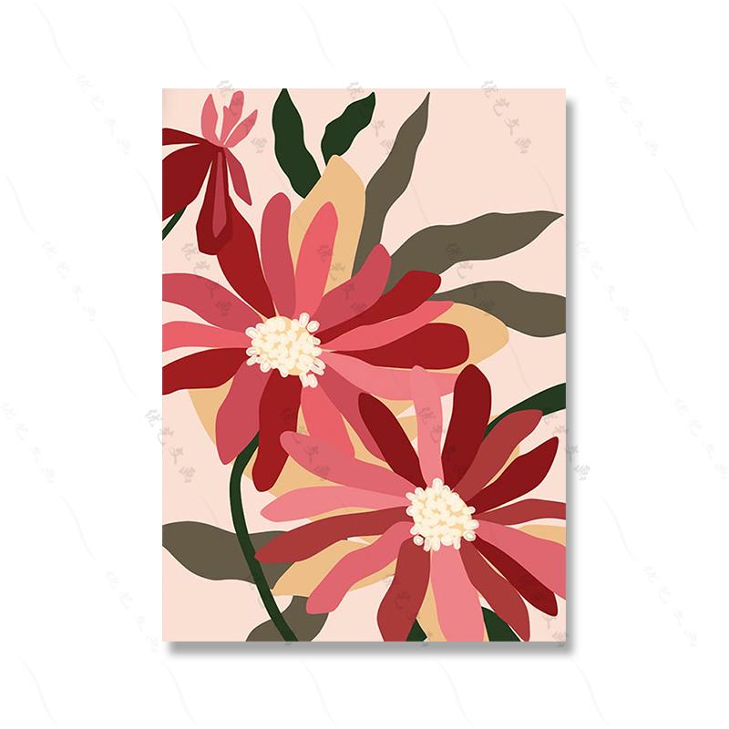 Color Abstract Flower Lips Smile Quote Boho Wall Art Picture Canvas Painting Nordic Poster Print Nursery Mural Living Room Decor