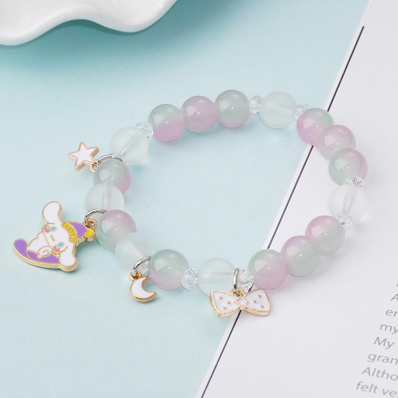 2023 Korean Style Temperament Cute Cinnamoroll Crystal Beaded Bracelet for Women