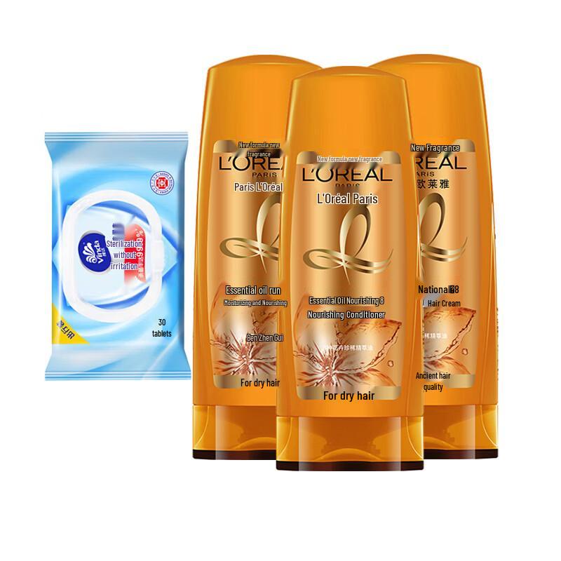 Vinda Disinfectant Wipes 30ct & Hair Conditioner 3x400ml Pack