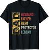 Pappa Make Fader Hjälte Beskyddare Legend Retro Grafisk T-shirt Herr Vintage Tee