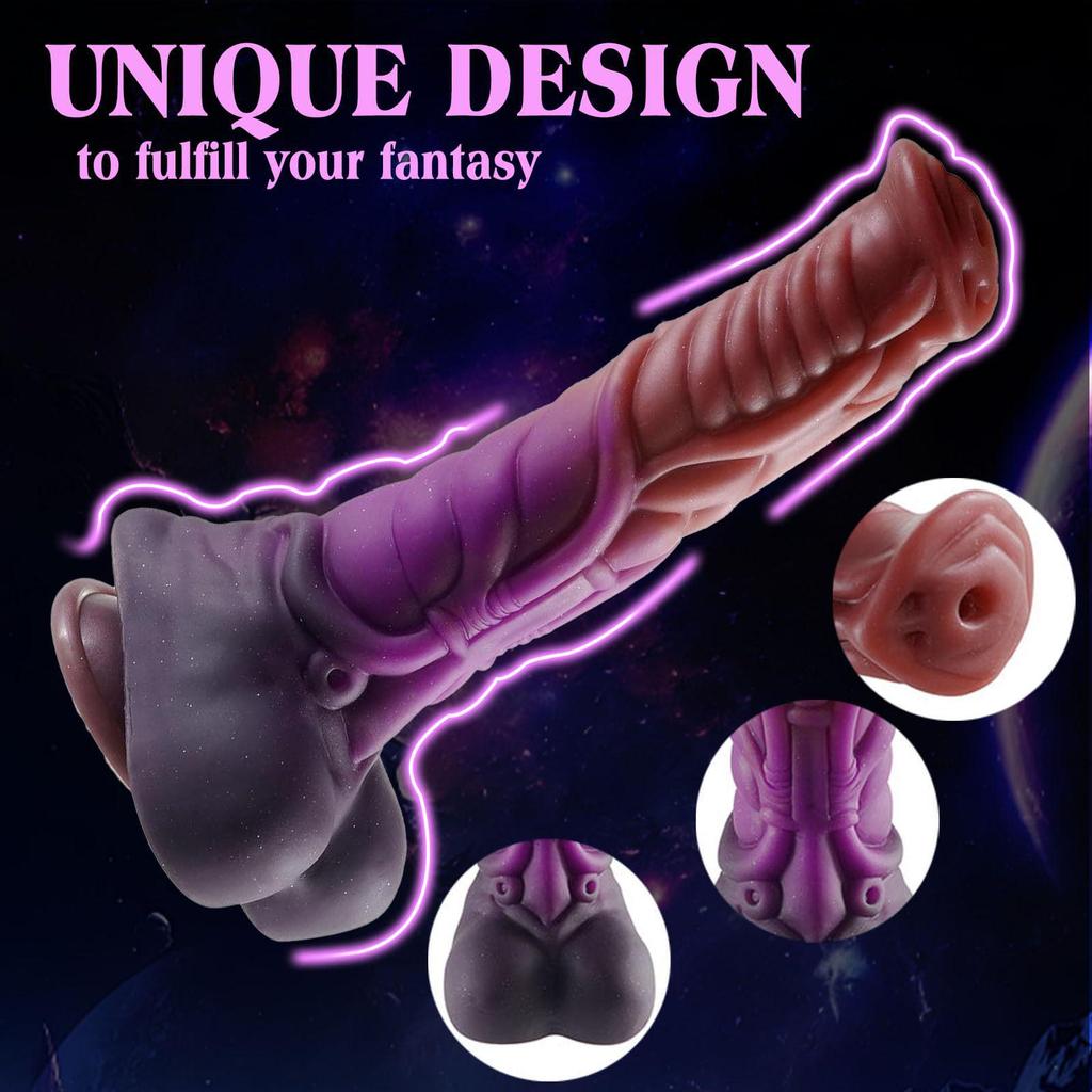 Soft Silicone Horse Penis Anal Plug Masturbator Sex Toy