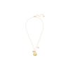 Swarovski Ocean Sand Dollar Gold Plated Necklace Women Necklace 5462580