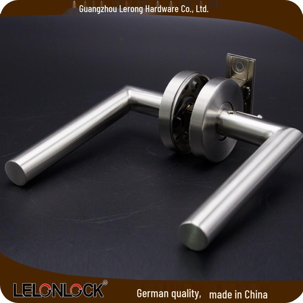 American Style Bathroom Door Lever Lock - 304 Stainless Steel, Toilet Passage Room