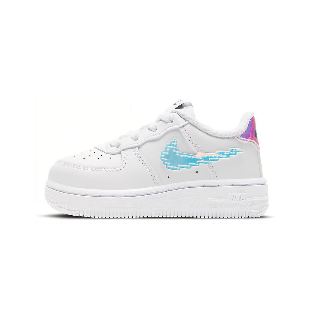 New Nike Air Force 1 LV8 Laser Low-Top Skateboard Shoes White Infant And Toddler CW1582-100