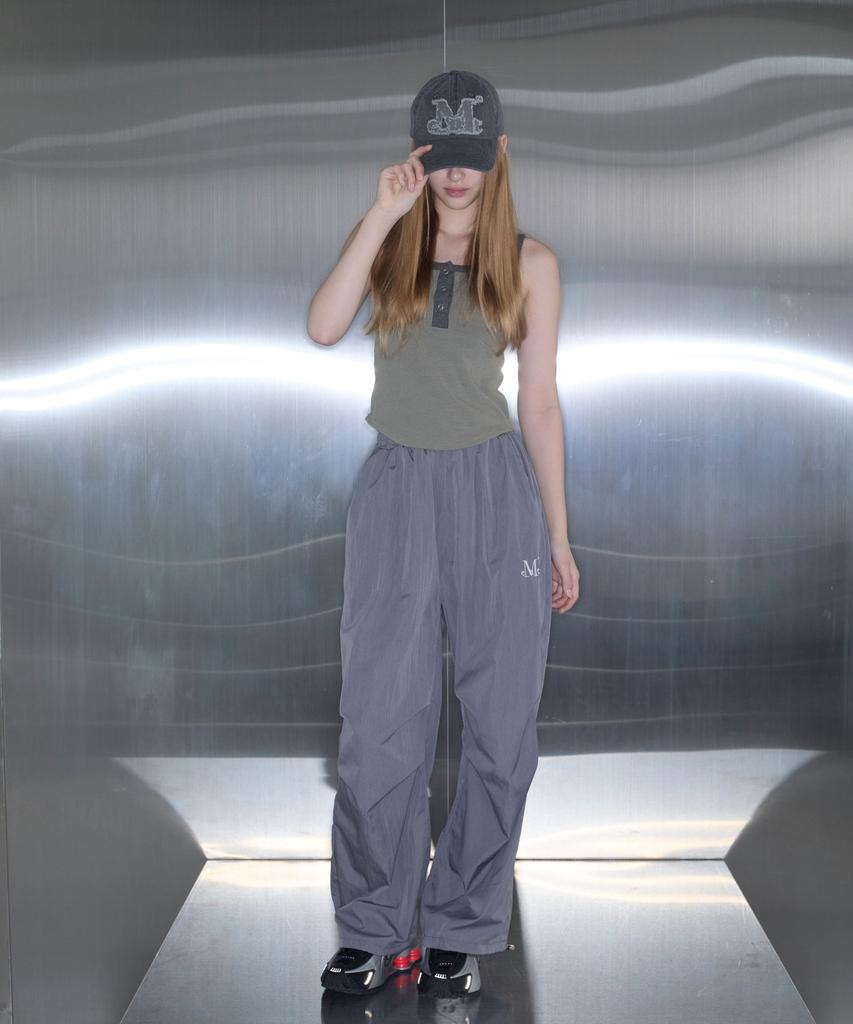 MUCENT Bilbao Poly Nylon Parachute String Wide Pants Unisex (4 Colors)