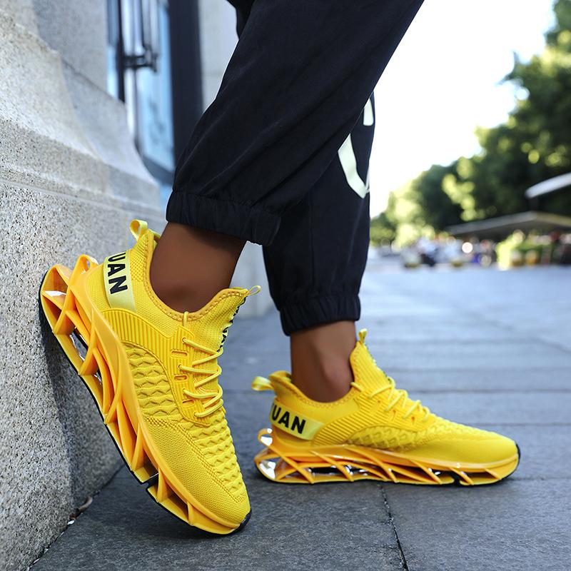 

Damyuan New Men s Trendy Color Black Lace Up Blade Sneakers Casual Sports Shoes Outdoor Walking Shoes Male Footwear 39