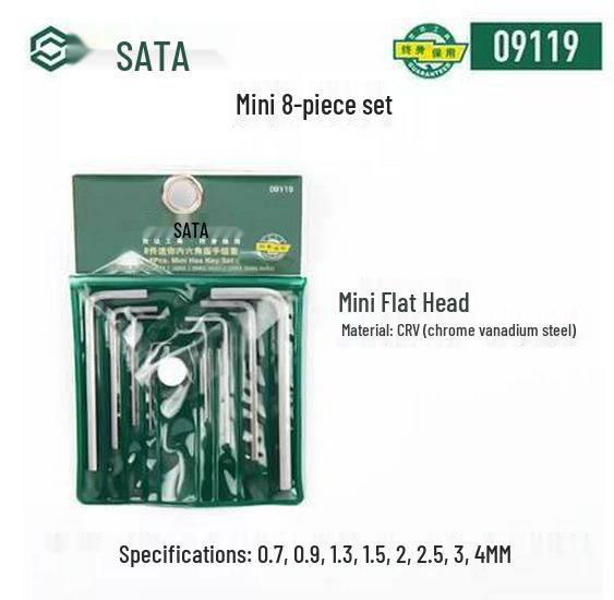 SATA Metric & Imperial Hex Wrench Set with Screwdriver and Ball Head Sockets