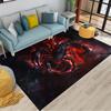 1 Stück 3D Skorpion Teppich - Rutschfest, Waschbar & Langlebige Polyester Matte für Wohnzimmer, Schlafzimmer oder Flur Dekor - Leuchtendes Rot