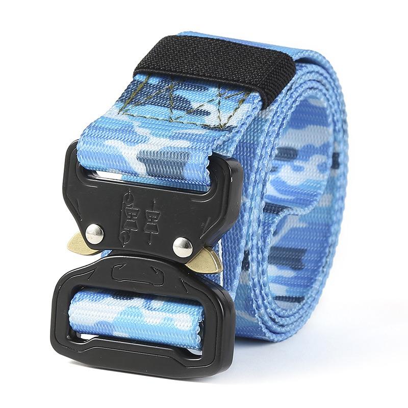 Men's Belt Metal Buckle Outdoor Hunting Multi Function Tactical Belt Combat Survival Marine Corps Canvas Nylon Women Sport Belt