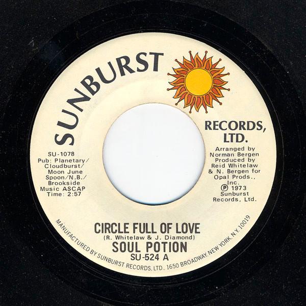 7inch Record SOUL POTION - Circle Full Of Love SU524 Sunburst Record 1973 US Soul/Funk Used