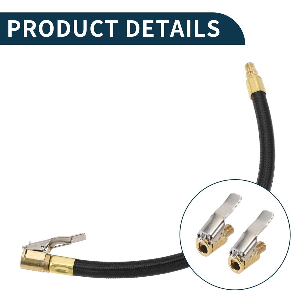TUCKBOLD Autoreifen-Füllschlauch-Verlängerung 0,305"x32TPI Langlebiger Luftpumpen-Verlängerungsschlauch-Adapter Reifen