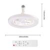 Aromatherapy Ceiling Fan with LED Light E27 Base Remote Control Rotatable Silent Electric Fan for Kitchen Bedroom Living Room
