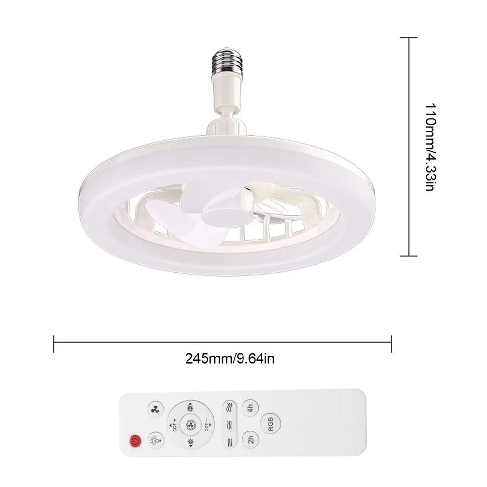 Aromatherapy Ceiling Fan with LED Light E27 Base Remote Control Rotatable Silent Electric Fan for Kitchen Bedroom Living Room
