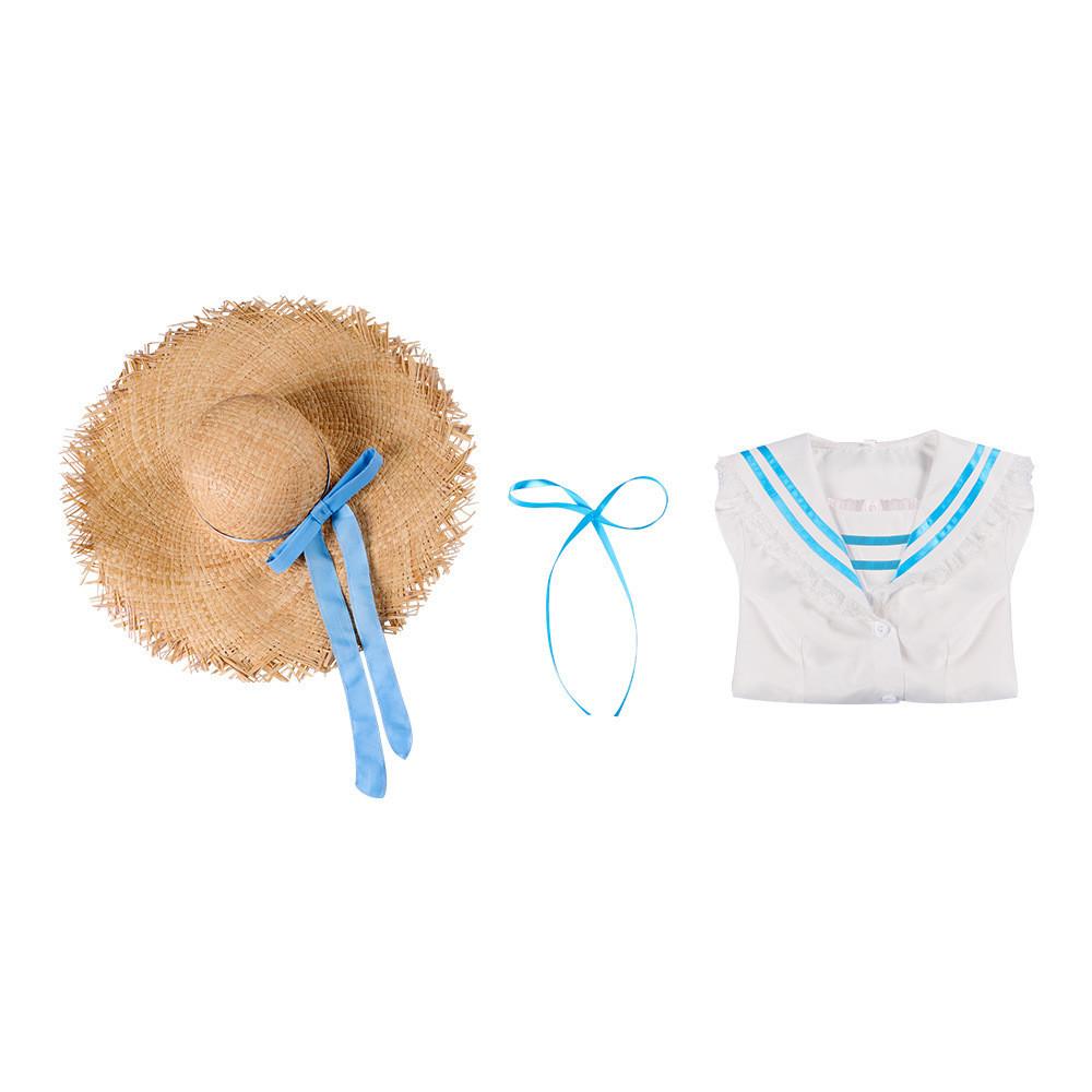 

Каната Косака Нацузора Тихая Косплей Набор Модное Летнее Платье Шляпа С XXXL