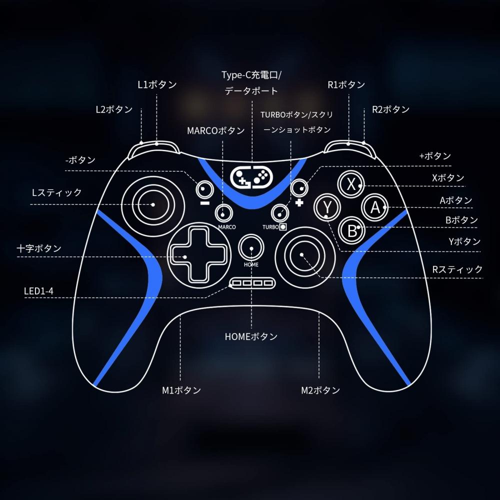 SwitchSwitch Controller Wireless with Back Button Automatic Fire Function Sungale Switch Pro Controller Wireless Macro Function Rapid Fire Hold Blueto