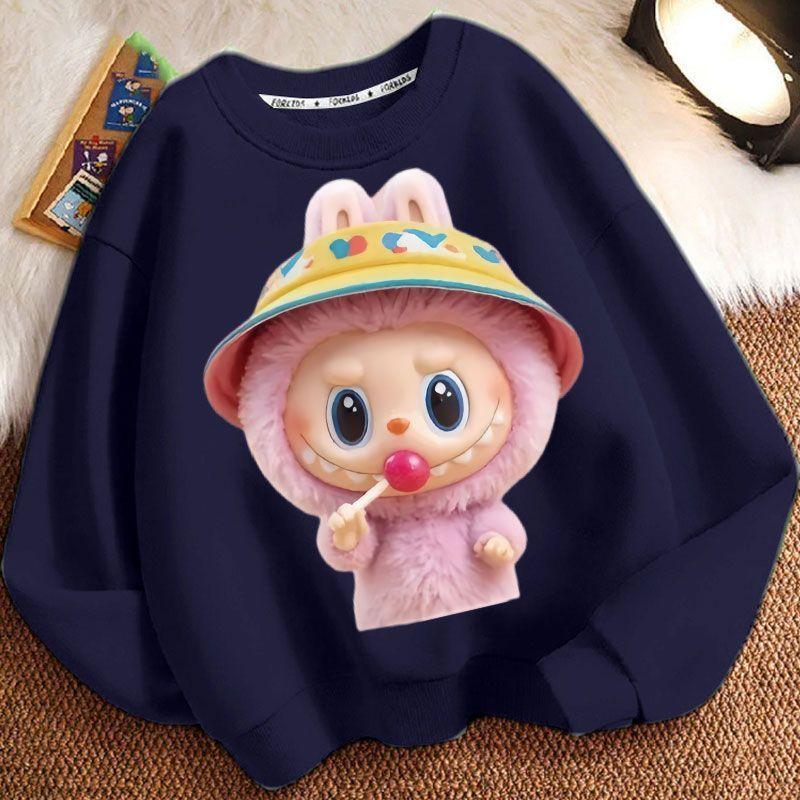 Modische und niedliche Kinder-Sweatshirts, Langarm-Freizeit-Sweatshirts für Jungen und Mädchen im Frühling und Herbst