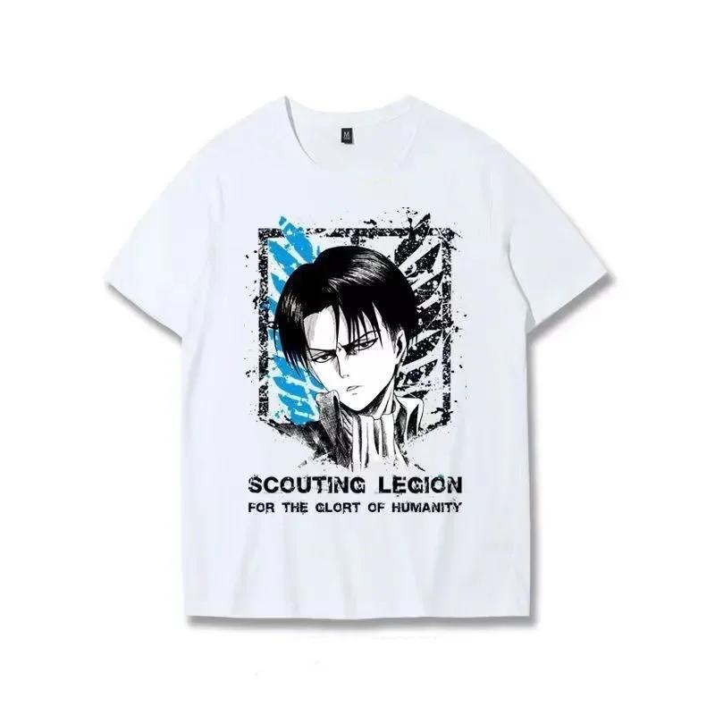 Japanese Anime T Shirt Scouting Legion Clothes Shingeki No Kyojin Tee Shirt Attack On Titan Giant Short-sleeve T-shir Men Women