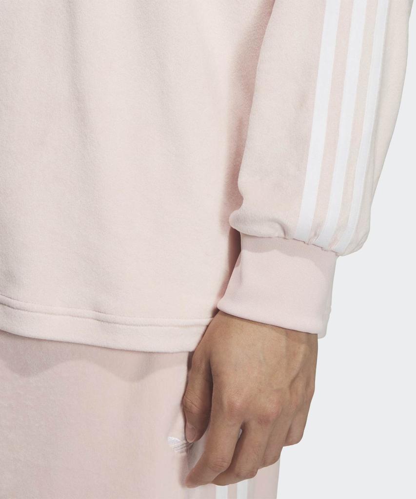 ADIDAS Velour Polo Long Sleeve - Sandy Pink / Kq5487