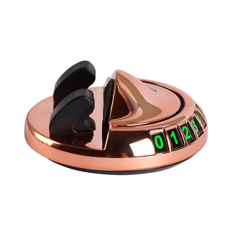 Car Phone & Sunglasses Holder with Parking Number Plate and Storage Organizer