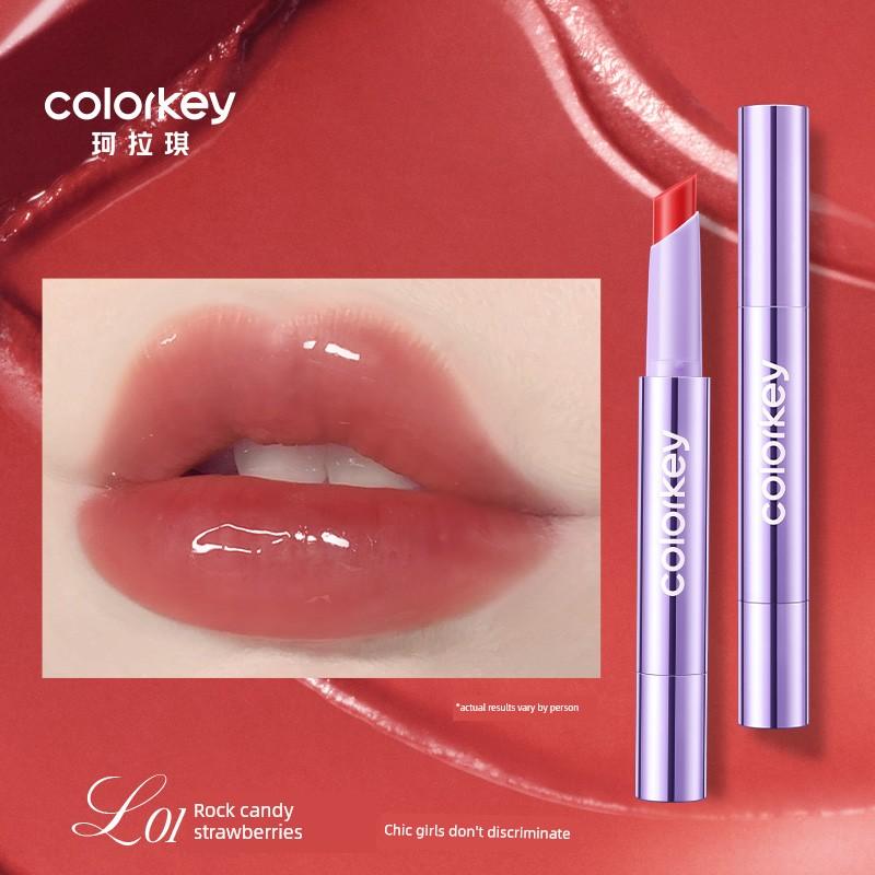 Colorkey Solid Lip Gloss for Women, Lip Glaze, Lipstick That Doesn'T Easily Stick to the Cup, with a Glossy and Plump Finish