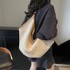 New Holiday Style High-end Sense Large Capacity Tote Bag Dumpling Bag Lazy Wind One Shoulder Messenger Bag Women