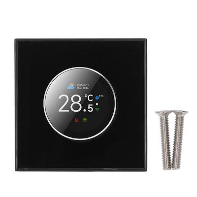 Smart Knob Thermostat Water Heating Digital Temp Voice Controller for Tuya WiFi 2 Way Rotating with Light 95 240VAC