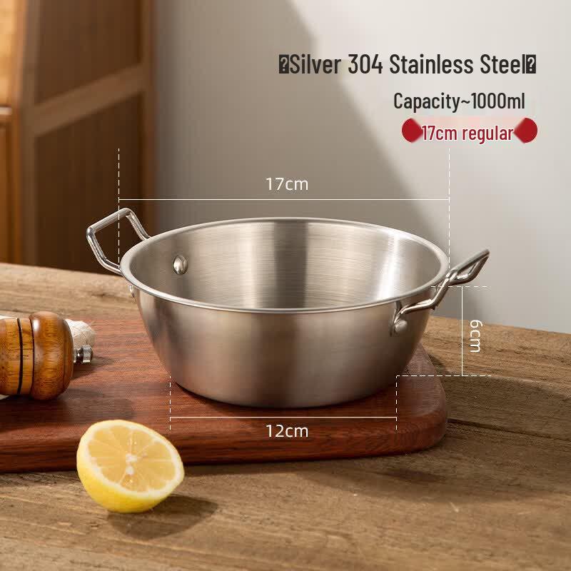 Qiwei 304 Stainless Steel Japanese Noodle Pot