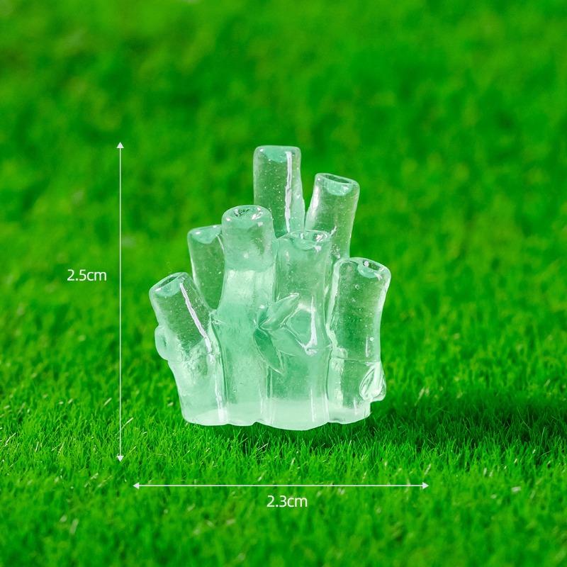 Micro-landscape Glow-in-the-dark Red Panda Cute Animal Figurines Garden Decoration Accessories Car Desktop Resin Small Ornaments