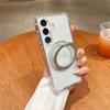 Magnetic Rotating Bracket Phone Case for Samsung Galaxy S26 Ultra S25 S24 FE S23 S22 Plus A57 A37 A17 A55 A56 Transparent Cover
