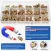 Straight and 90 Degree and 45 Degree Copper Zerk Grease Nipple Fittings Assortment Kit Metric M6 M8 M10   165Pcs