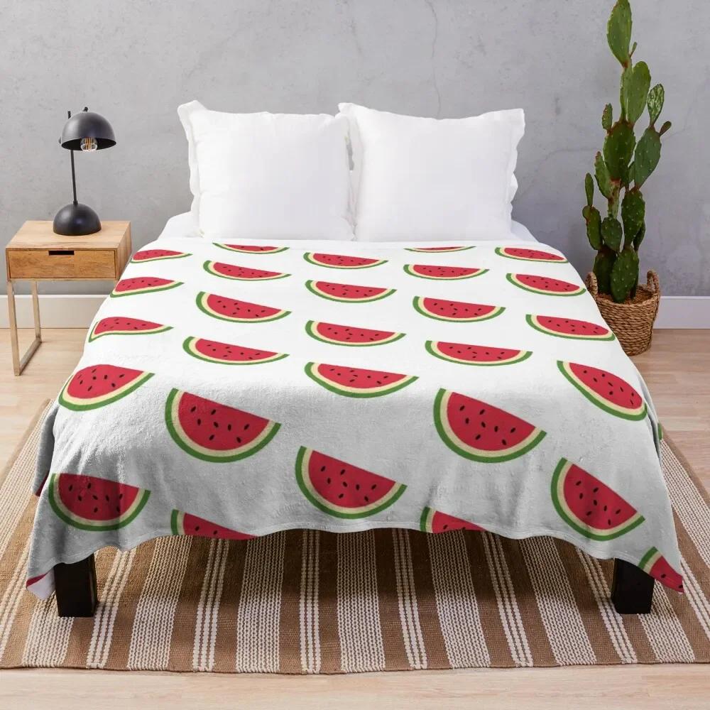 Coperta Morbida Anguria Rossa Matrimoniale Leggera in Pile di Flanella per Divano Letto Divano Viaggio Campeggio per Bambini Adulti