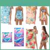 Microfiber Collapsible Sand Towel With Storage Bag For Beach Use