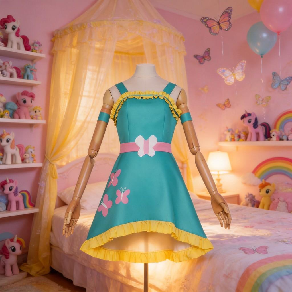 Cosplay kostým My Little Pony Fluttershy z vlněné látky pro anime jevištní vystoupení