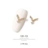 2pieces 3D Metal Zircon Nail Art Jewelry Japanese Nail Decorations Top Quality Zircon Crystal Manicure Zircon Diamond Charms