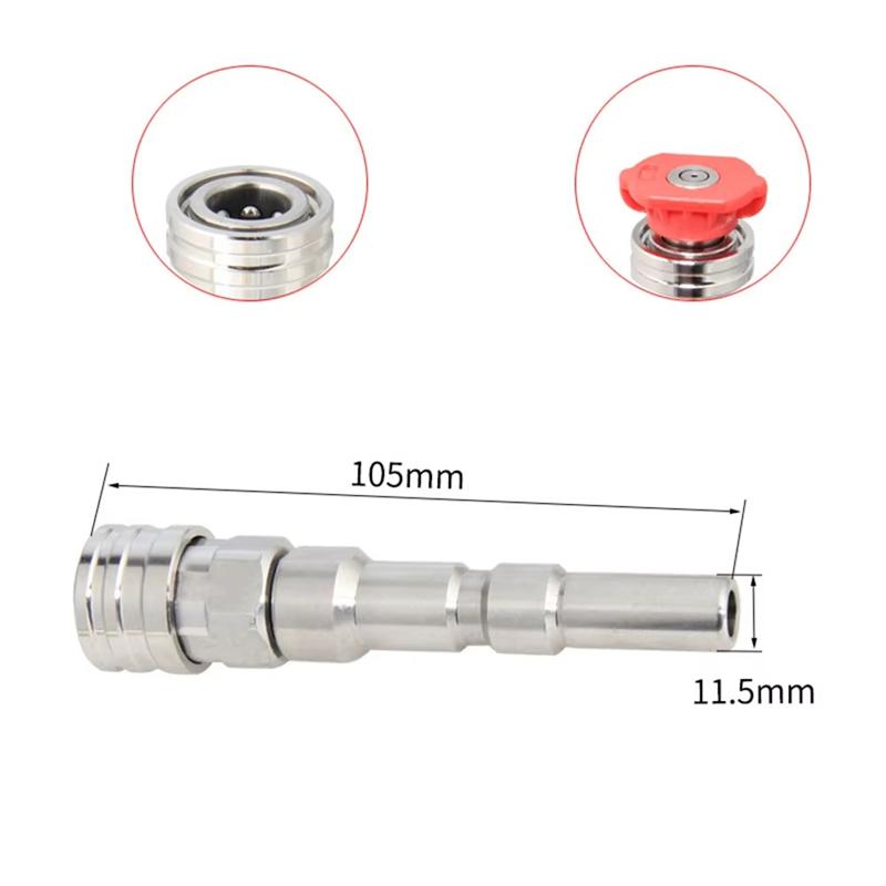 AT21-For Nilfisk KEW ALTO WAP CALM Compatible High Pressure Wash Adaptor With 1/4Inch Quick Connect Spraying Nozzles