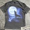 Dackel Heulender Mond Shirt, 90er Jahre Dackel Grafik T-Shirt, Vollmond Hundeshirt, Lustiges Hunde-T-Shirt, Geschenk Dackelbesitzer, Retro Dackel-T-Shirt
