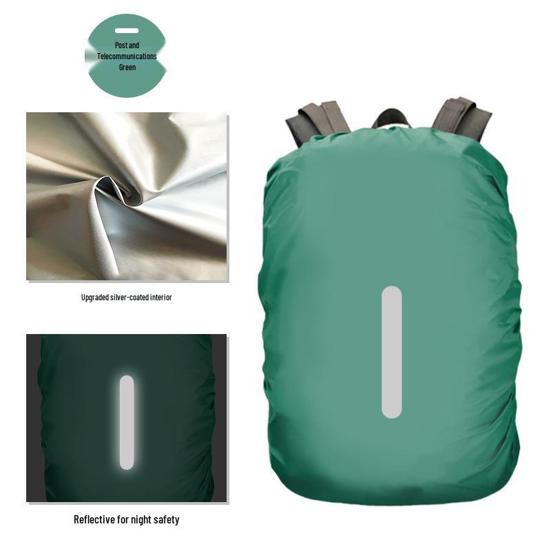 Reflektierende Wasserdichte Rucksack-Regenhülle - Schutz für Outdoor-Bergsteigen & Schultaschen.