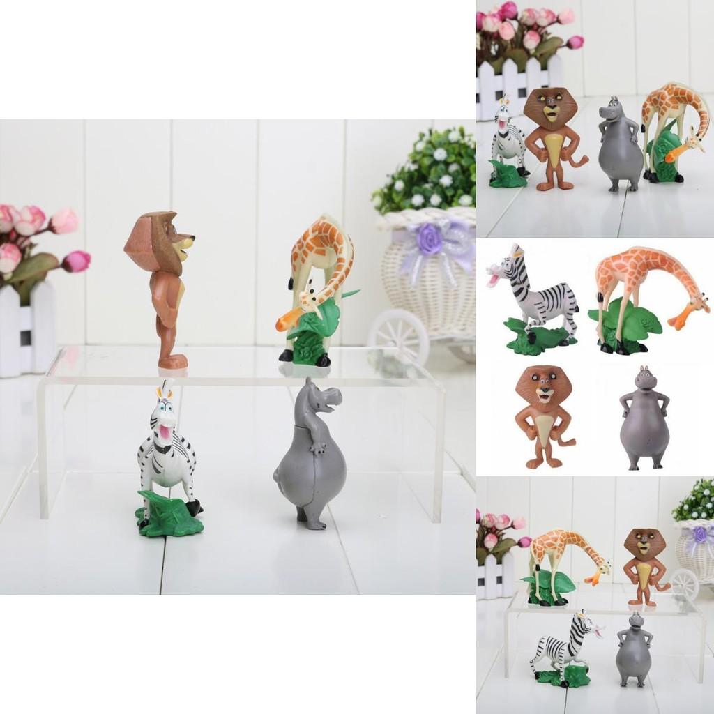Collectible Madagascar Movie Action Figures Mini Dolls For Collection And Decoration Safe Material